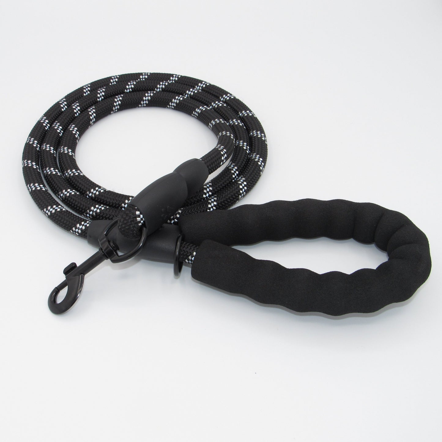 5ft Black Reflective Dog Leash