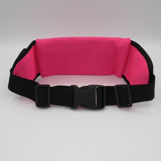 Pink Reflective Safety Performance Hip Fanny Pack Back View
